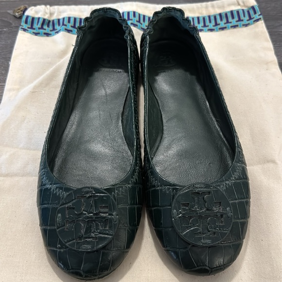 Tory Burch Crocodile Ballet Flats - Picture 2 of 5